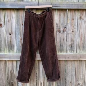 Vintage Chocolate Brown Corduroy Trousers
